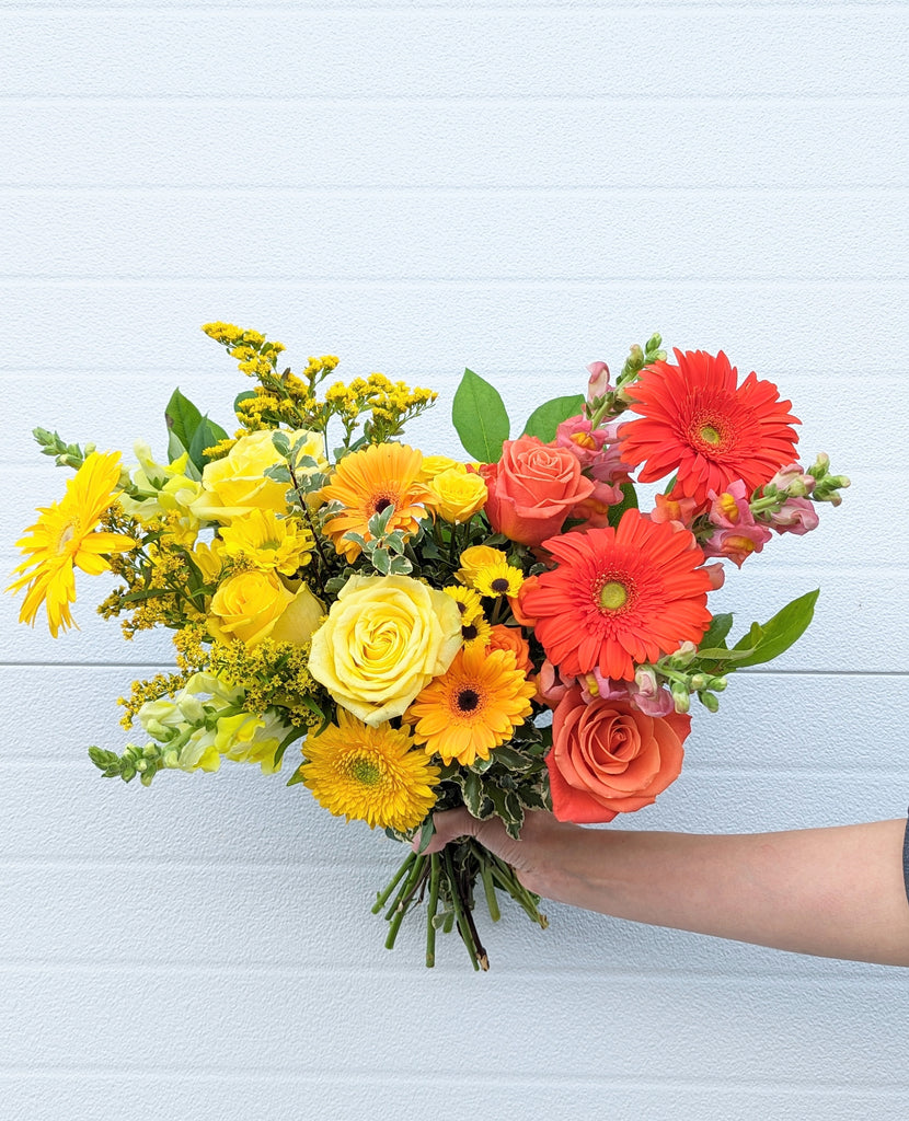 Sunset Ombre Hand-Tied Bouquet - Beaudry Flowers
