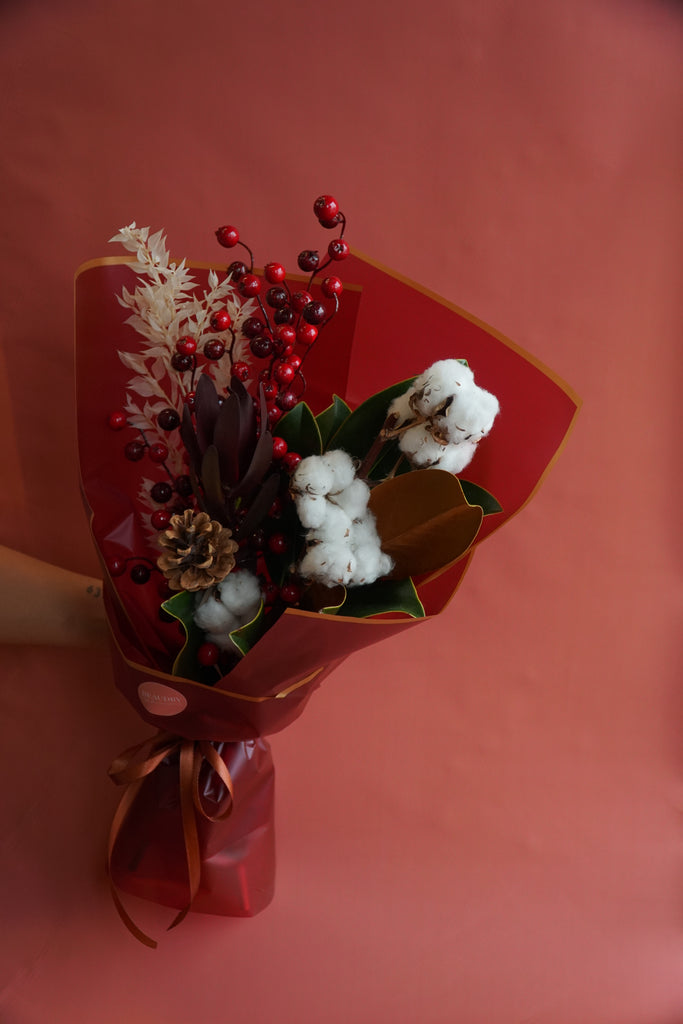 The Merry Berry Hand Tied Bouquet - Beaudry Flowers
