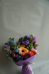 Vibrant & Colourful Hand-tied Bouquet - Beaudry Flowers