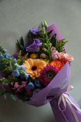 Vibrant & Colourful Hand-tied Bouquet - Beaudry Flowers
