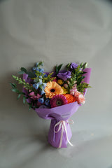 Vibrant & Colourful Hand-tied Bouquet - Beaudry Flowers
