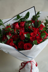 Two Dozen Red Roses Hand Tied - Beaudry Flowers