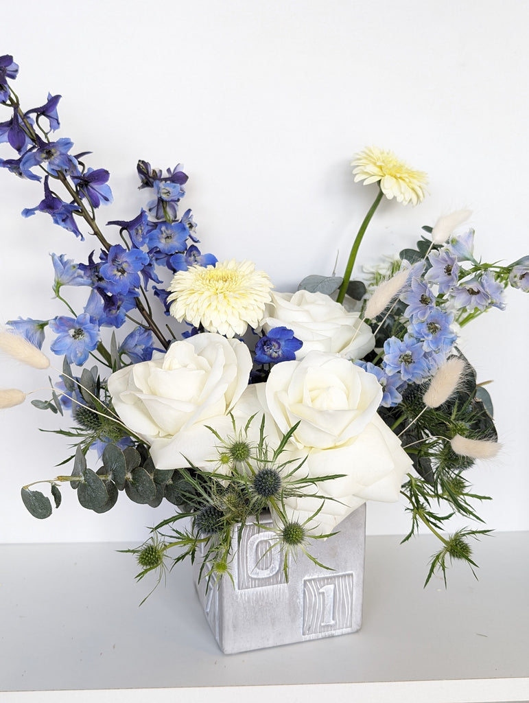 Baby Block Arrangement - Beaudry Flowers