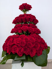 Rose Tower of Love Arrangement - Beaudry Flowers
