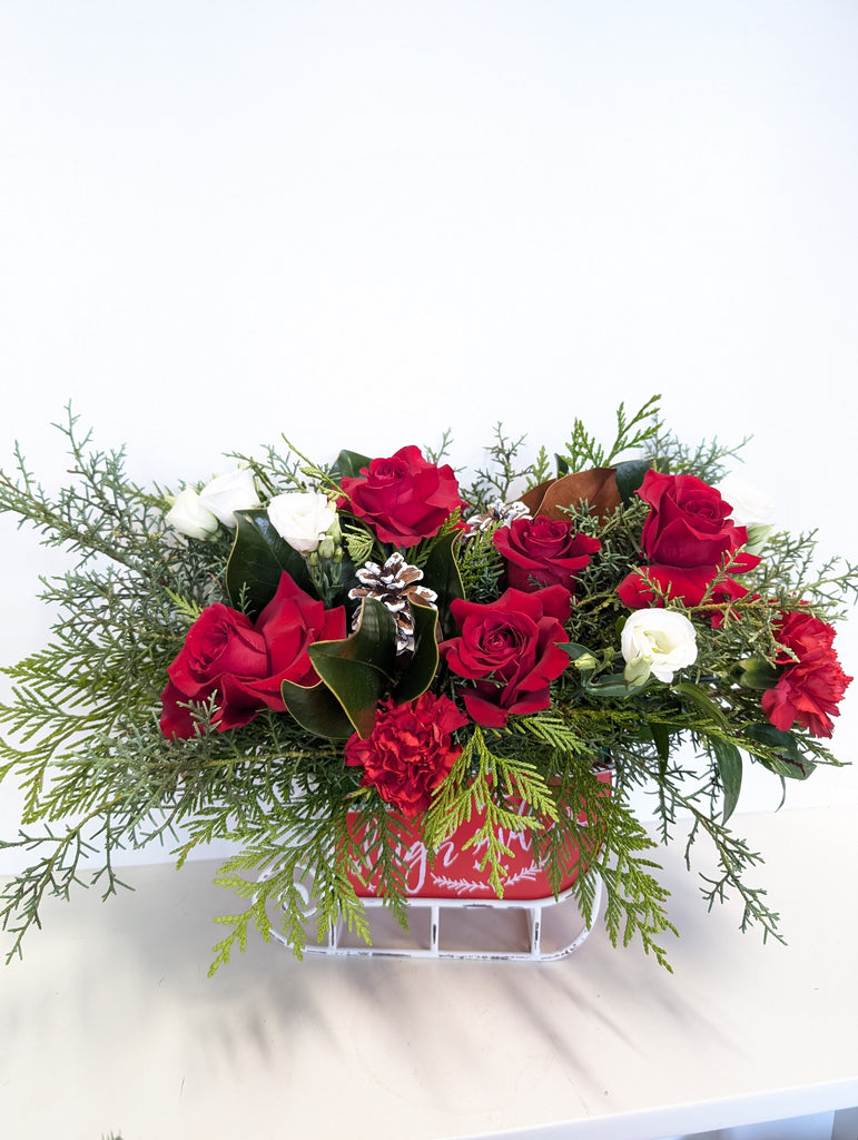 Sleigh Ride Arrangement - Beaudry Flowers