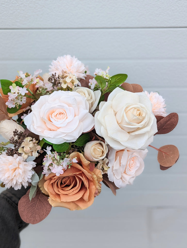 Warm Cappuccino Faux Arrangement - Beaudry Flowers