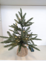 Mini Faux Christmas Tree With Lights - Beaudry Flowers