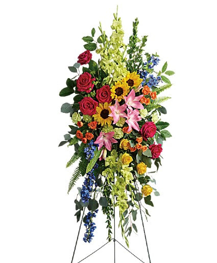 Love Lives On Standing Spray - Beaudry Flowers