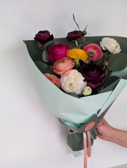 Ranunculus Hand Tied Bouquet - Beaudry Flowers