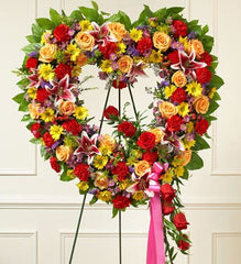 Always Remember Heart Tribute – Multicolor - Beaudry Flowers