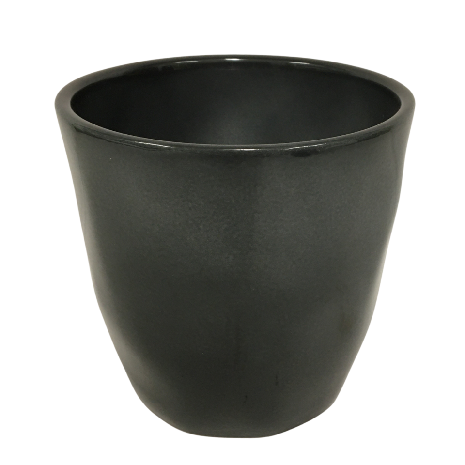 5" Black/Grey Ceramic - Beaudry Flowers