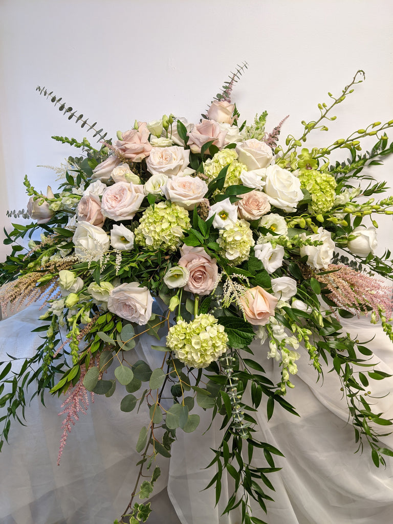 Large Pastel Waterfall Arrangement - Beaudry Flowers