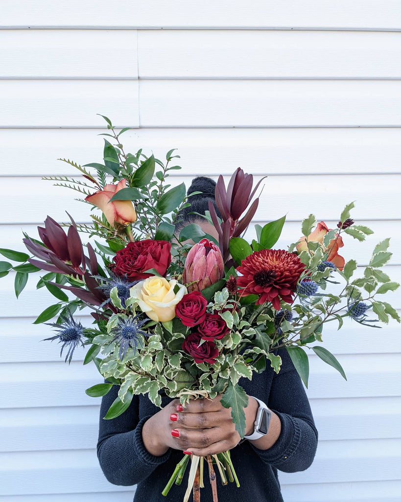 Dark & Misty Hand-tied - Beaudry Flowers
