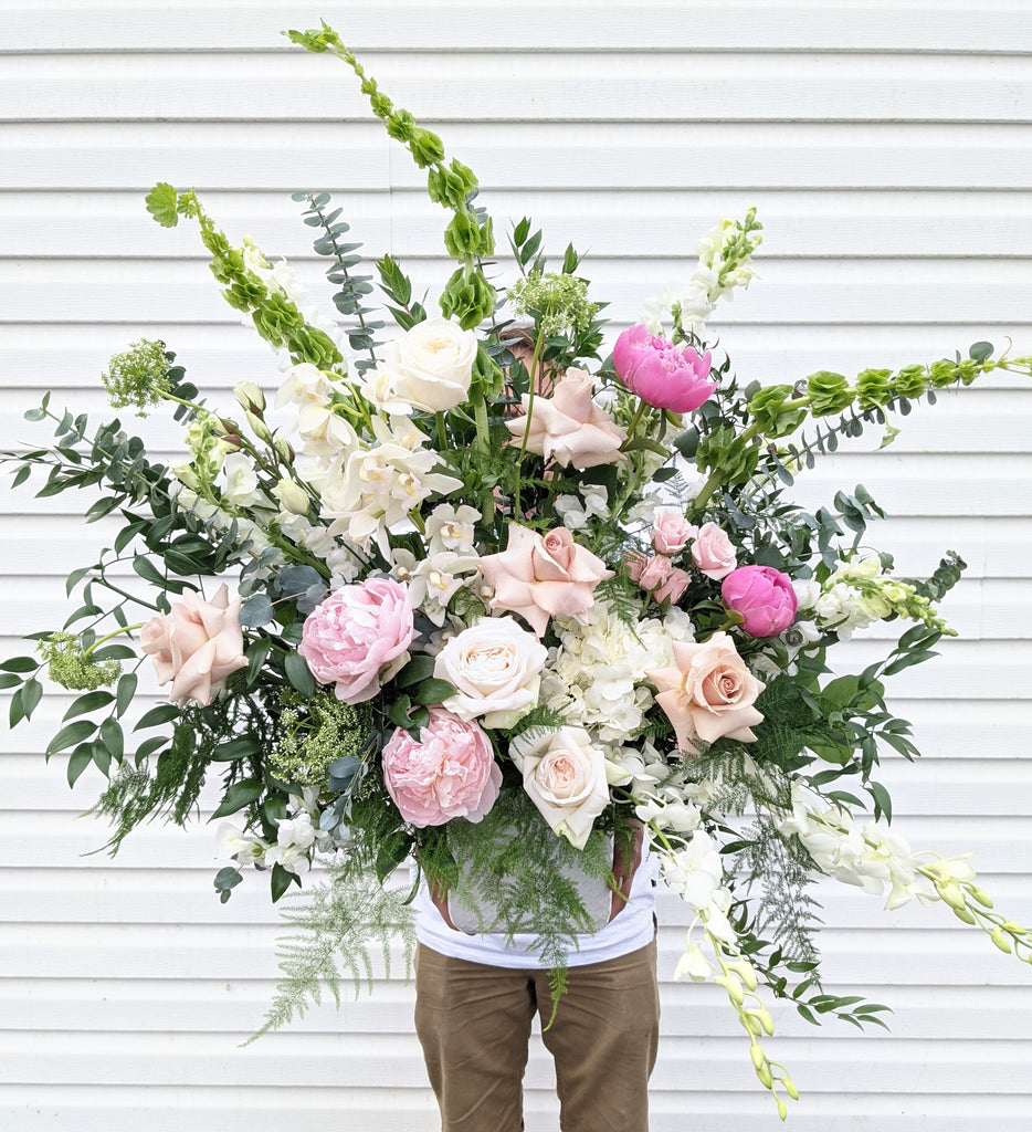 Grand Luxe Blush Arrangement - Beaudry Flowers