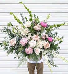 Grand Luxe Blush Arrangement - Beaudry Flowers