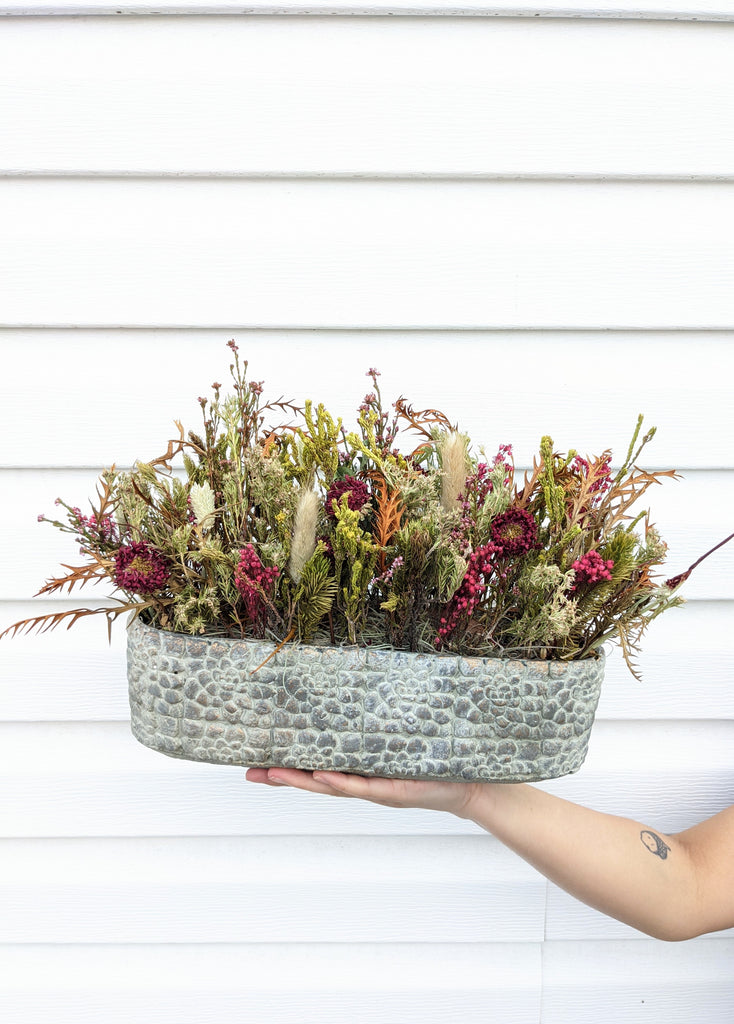 Dried Pebble Garden Centrepiece - Beaudry Flowers