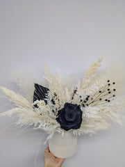 Black Accent Dried Arrangement - Beaudry Flowers