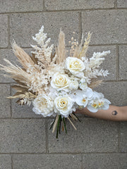 Ade's Silk & Dried Bridal Bouquet - Beaudry Flowers