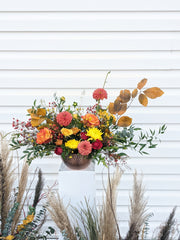 Love of Fall Arrangement (similar vase) - Beaudry Flowers