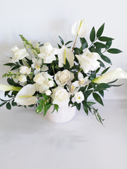 White Dove Arrangement - Beaudry Flowers