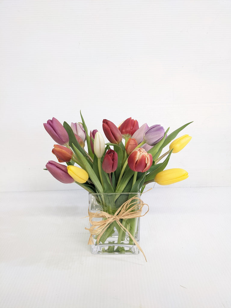 Assorted Spring Tulips (Similar Vase) - Beaudry Flowers