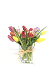 Assorted Spring Tulips (Similar Vase) - Beaudry Flowers