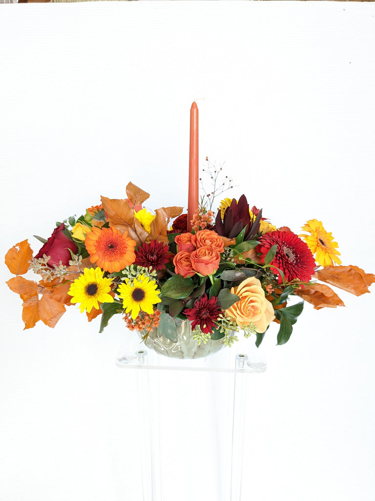 Candlelight Thanksgiving Centerpiece