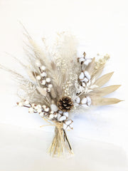 Dried Holiday Cotton Bouquet - Beaudry Flowers