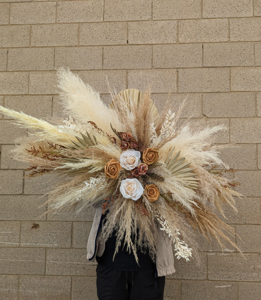 Cappuccino Dried & Faux Floral Swag - Beaudry Flowers