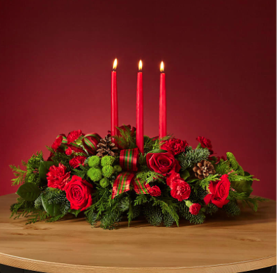 By the Candlelight Centerpiece - Beaudry Flowers